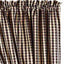 Black Nutmeg Heritage House Check Black Drapery 86" Panels Lined - Interiors by Elizabeth