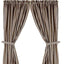 Black Nutmeg Heritage House Check Black Drapery 86" Panels Lined - Interiors by Elizabeth