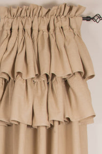 Thumbnail for Meadowpark Drapery Panel 84 Unlined Double Ruffle Top
