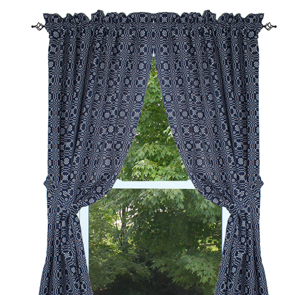 Lover's Knot - Indigo Drapery Panels