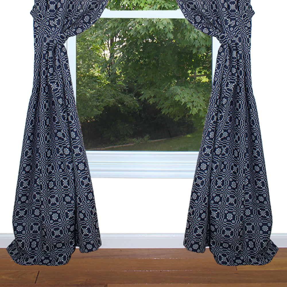 Lover's Knot - Indigo Drapery Panels