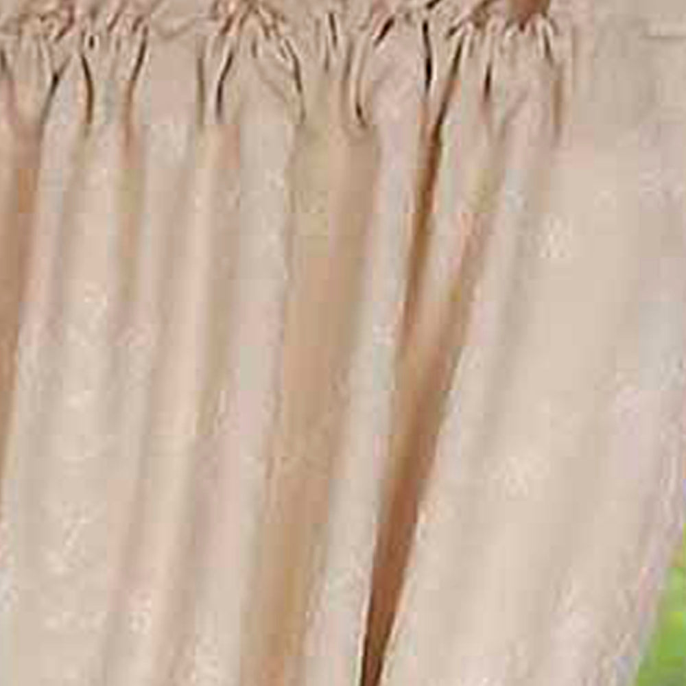 Cream Candlewicking Cream Drapery 86" Panels Lined - Interiors by Elizabeth