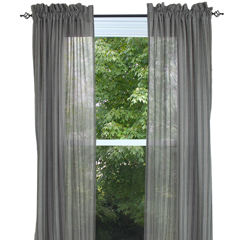 Gristmill - Gray Drapery Panels Unlined P8520012U