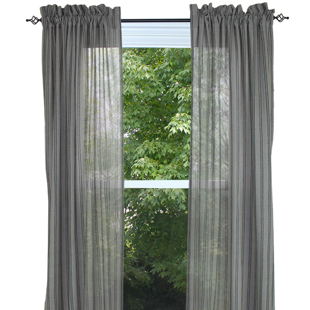 Gristmill - Gray Drapery Panels Unlined