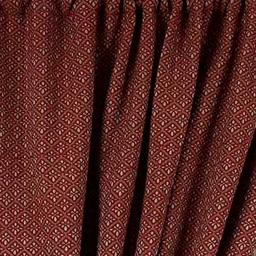 Barn Red Oat Philmont Jacquard Drapery 86" Panels Lined - Interiors by Elizabeth