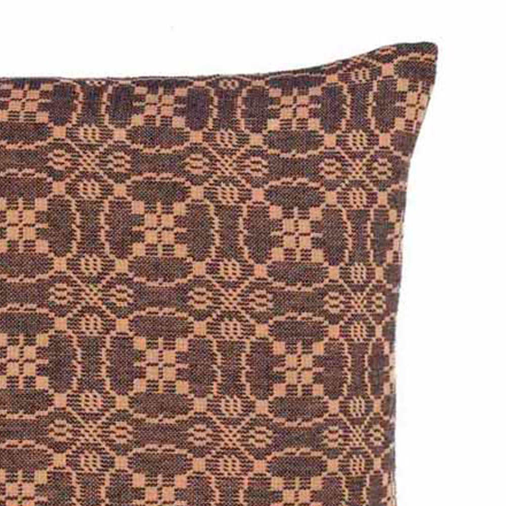 Black Tan Marshfield Jacquard Pillow Cover - Interiors by Elizabeth