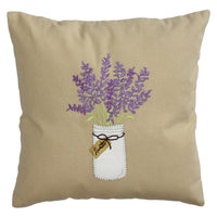 Thumbnail for Lavender Mason Jar Pillow 14 In - Interiors by Elizabeth
