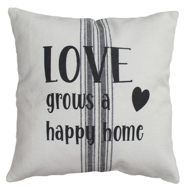 Love Grain Sack 14 Inx14 In Pillow - Interiors by Elizabeth