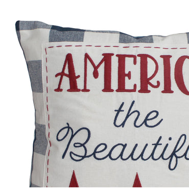 America the beautiful Pillow 14ƒ?�x14ƒ?� PL000058