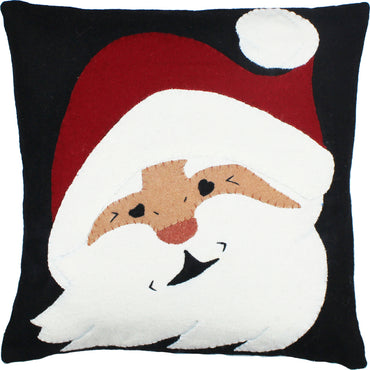 Jolly St Nick Black Pillow  - Interiors by Elizabeth