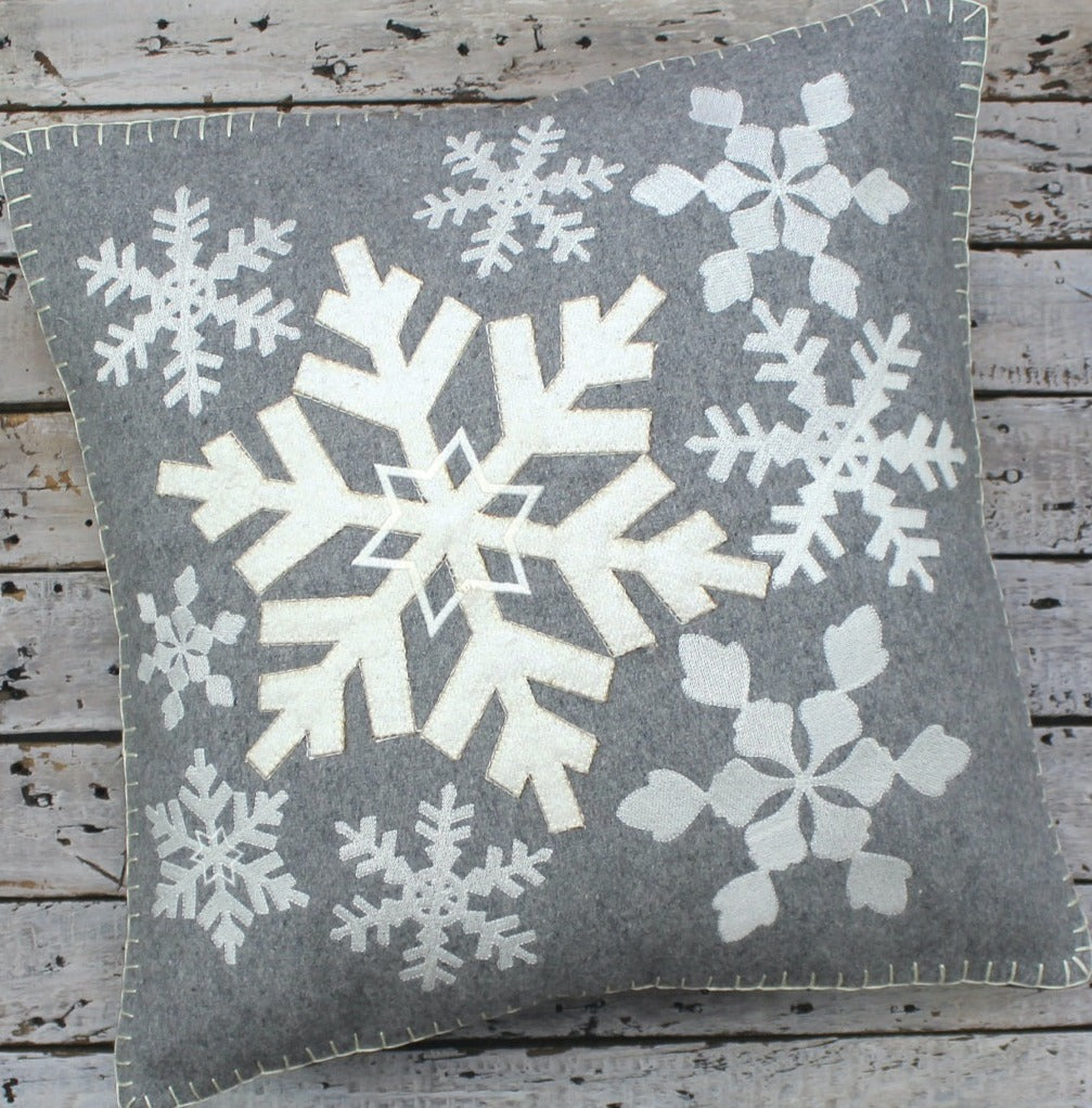 Falling Snow Pillow - Interiors by Elizabeth