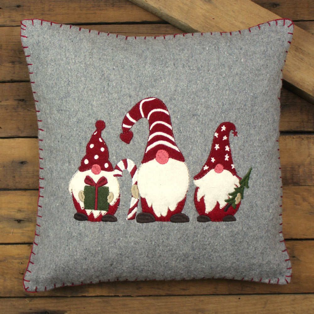 Holiday Gnomes Pillow - Interiors by Elizabeth