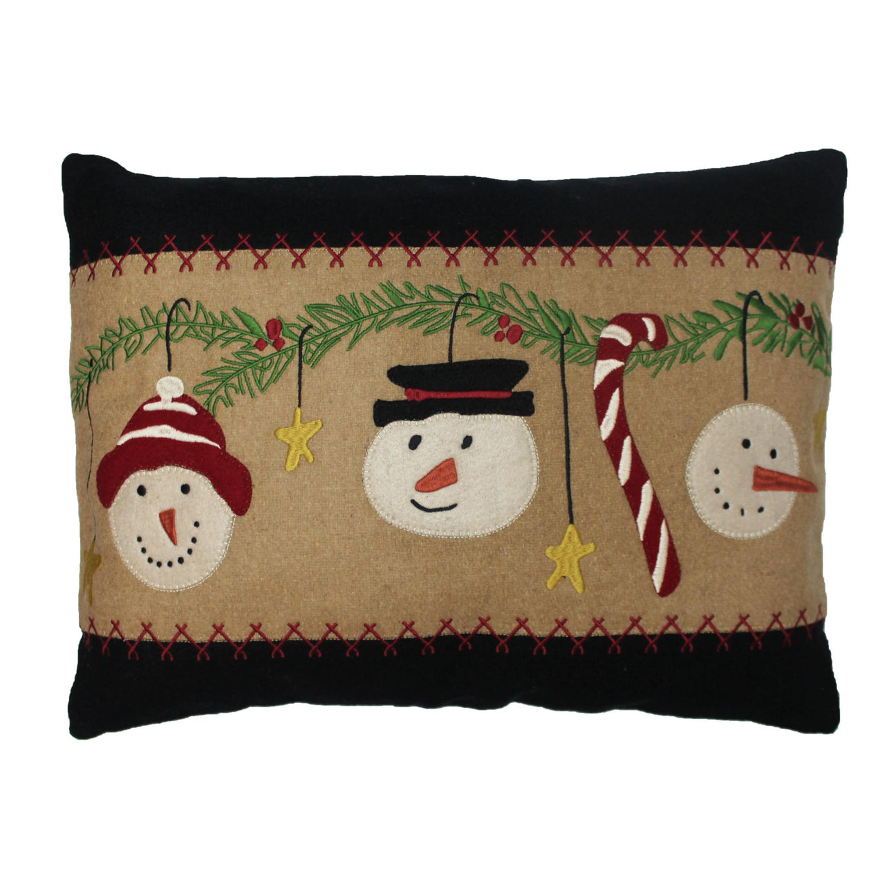 C Snowmen Fun Pillow 14 Inx20 In - Interiors by Elizabeth