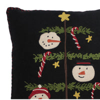 Thumbnail for C Snowmen Fun Tree Pillow 14 In PL762401