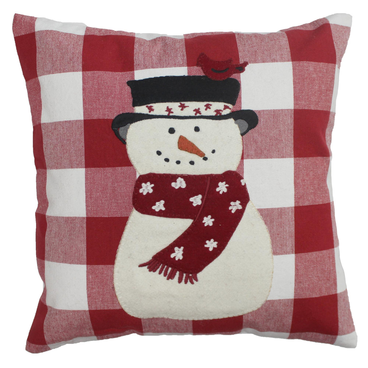 C Snow Friends Cardinal Pillow 14 In - Interiors by Elizabeth