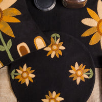 Thumbnail for Sunflower Power Pillow Black PLDG0037