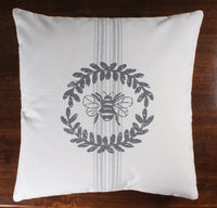 Thumbnail for Royalton Bee  Cream Pillow  - Interiors by Elizabeth