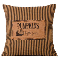 Thumbnail for Pumpkins By The Pound Pillow Tea Dyed-Black - Interiors by Elizabeth