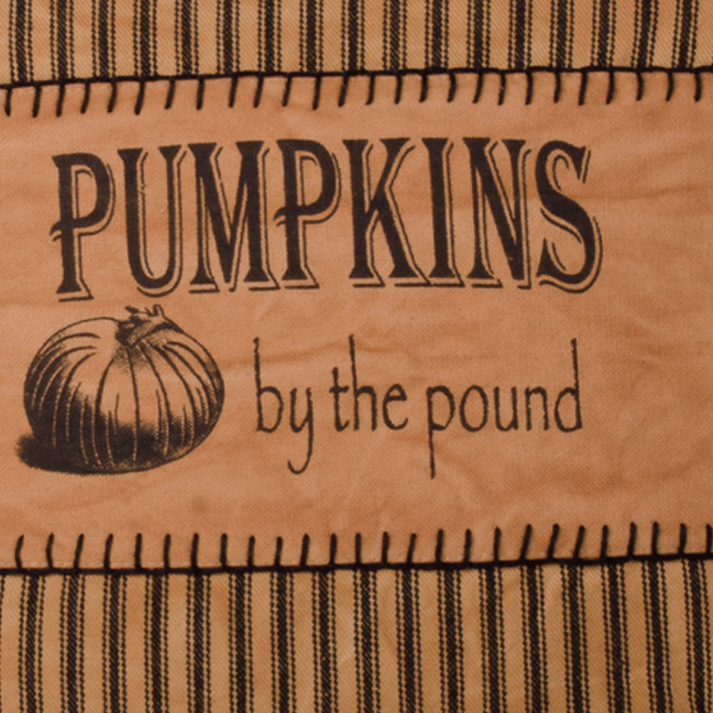 Pumpkins By The Pound Pillow Tea Dyed Black PLLD0018