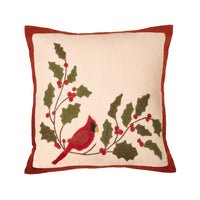 Thumbnail for Cardinal Holly Pillow -  Interiors by Elizabeth