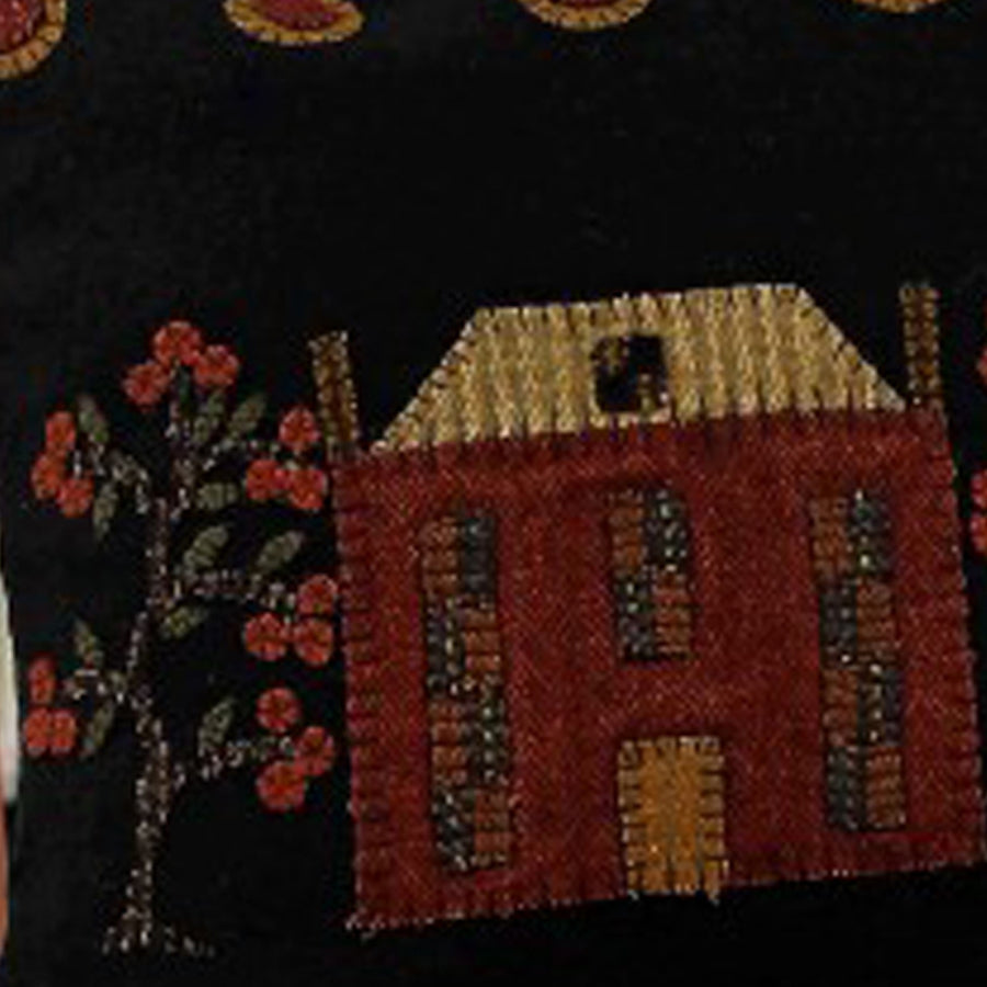 Black Primitive Manor Pillow - Interiors by Elizabeth