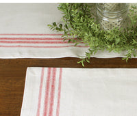Thumbnail for Red Grain Sack Cream,Red Placemat PM074010