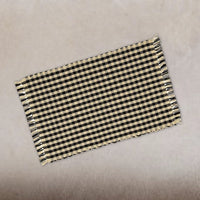 Thumbnail for Black-Nutmeg Heritage House Check Black Placemat - Set of Six - Interiors by Elizabeth