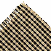 Thumbnail for Black Nutmeg Heritage House Check Black Placemat Set Of Six - Interiors by Elizabeth