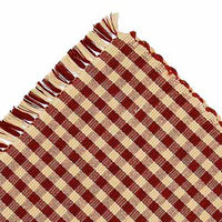 Thumbnail for Barn Red Nutmeg Heritage House Check Barn Red Placemat Set Of Six - Interiors by Elizabeth