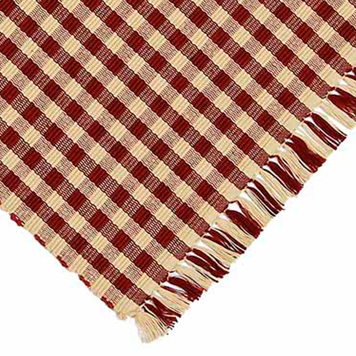 Barn Red Nutmeg Heritage House Check Barn Red Placemat Set Of Six - Interiors by Elizabeth