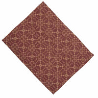 Thumbnail for Barn Red-Tan Marshfield Jacquard Placemat - Set of Six - Interiors by Elizabeth
