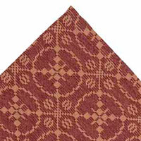 Thumbnail for Barn Red Tan Marshfield Jacquard Placemat Set Of Six - Interiors by Elizabeth