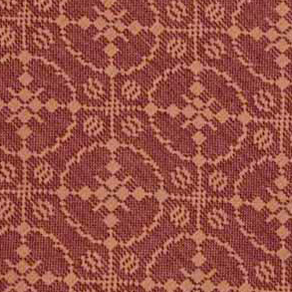 Barn Red Tan Marshfield Jacquard Placemat Set Of Six - Interiors by Elizabeth