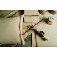 Thumbnail for Grain Sack-Barn Red Grain Sack Stripe Barn Red Placemat - Set of Six - Interiors by Elizabeth