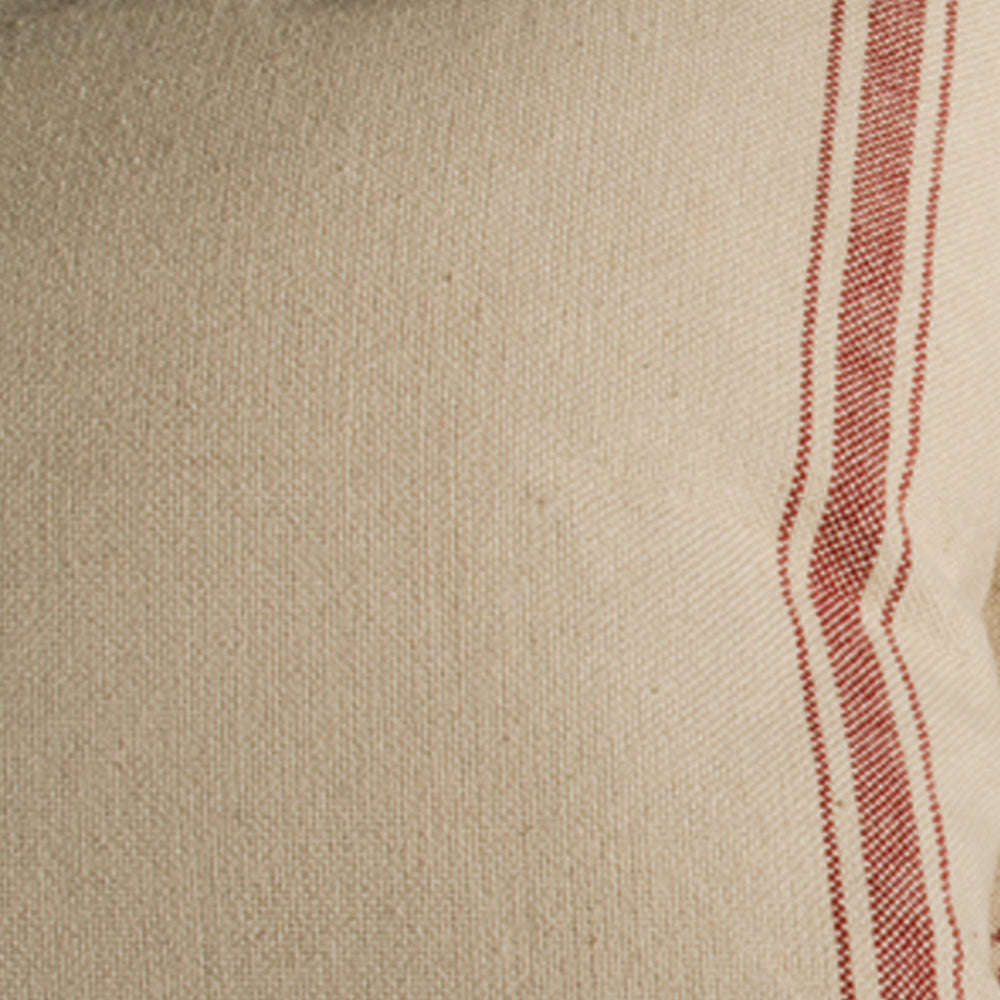 Grain Sack Barn Red Grain Sack Stripe Barn Red Placemat Set Of Six - Interiors by Elizabeth