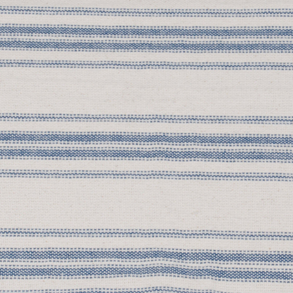 Colonial Blue Cream Grain Sack Stripe Placemat Set Of Six PM165014