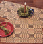 Trenton Jacquard Nutmeg Black Red Placemat PM243025