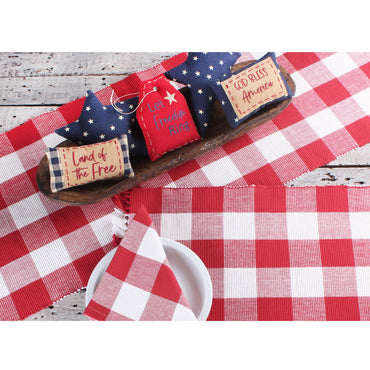 Buffalo Check Crimson Red Placemat  Set of 6 PM510019