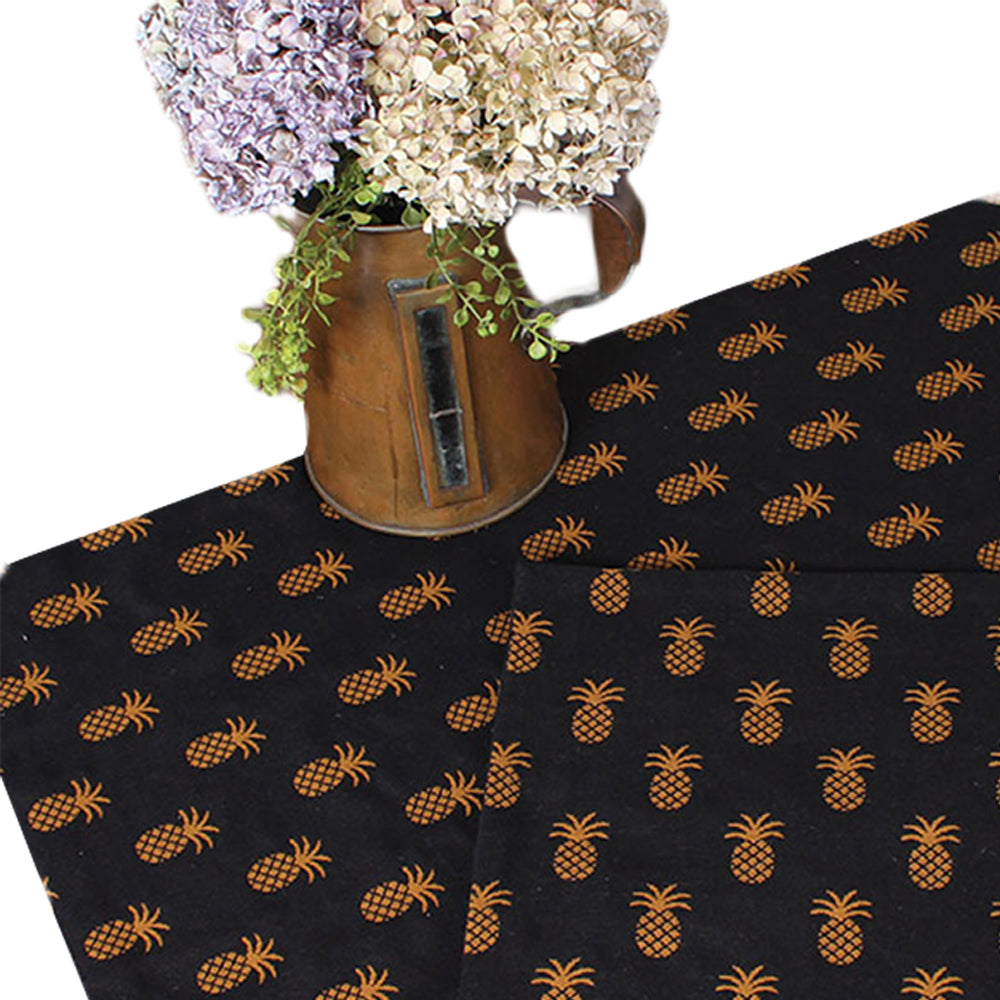 Pineapple Town -  Black set of 6