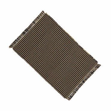 Black - Oat Newbury Gingham Placemat - Set of Six - Interiors by Elizabeth