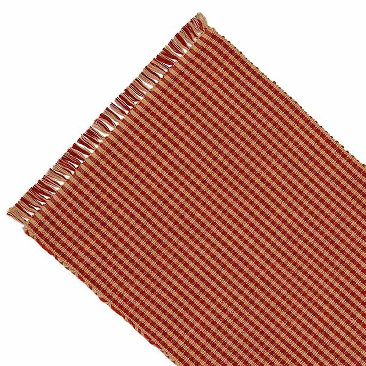 Barn Red Oat Newbury Gingham Placemat Set Of Six - Interiors by Elizabeth