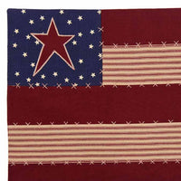 Thumbnail for Nutmeg Indigo Barn Red Stars And Stripes Placemat Set Of Six - Interiors by Elizabeth