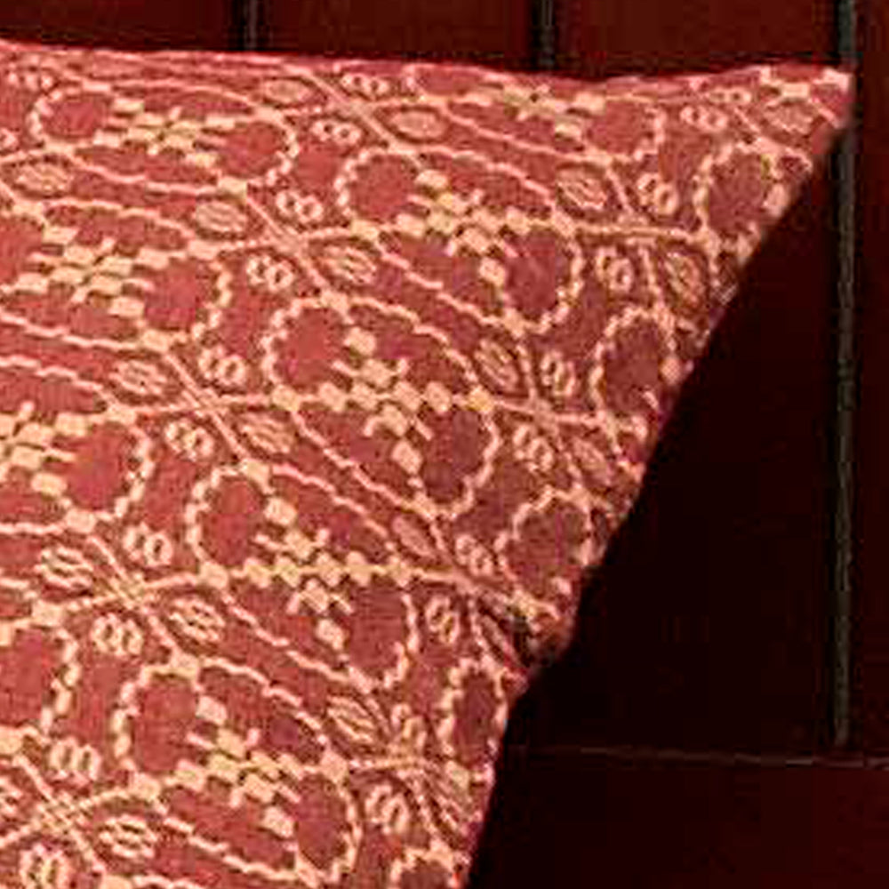 Barn Red Tan Marshfield Jacquard Pillow Sham - Interiors by Elizabeth