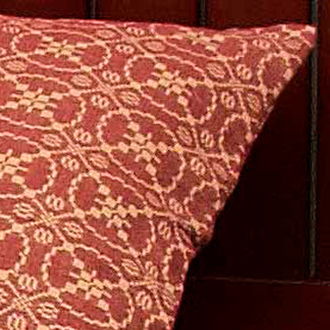 Barn Red Tan Marshfield Jacquard Pillow Sham - Interiors by Elizabeth