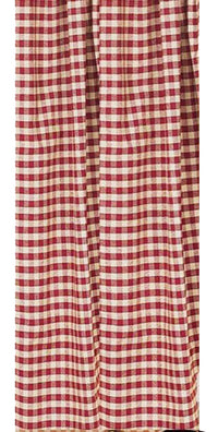 Thumbnail for Barn Red Nutmeg Heritage House Check Barn Red Shower Curtain - Interiors by Elizabeth