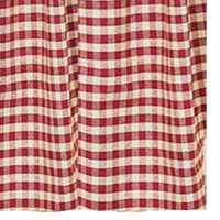 Thumbnail for Barn Red Nutmeg Heritage House Check Barn Red Shower Curtain - Interiors by Elizabeth