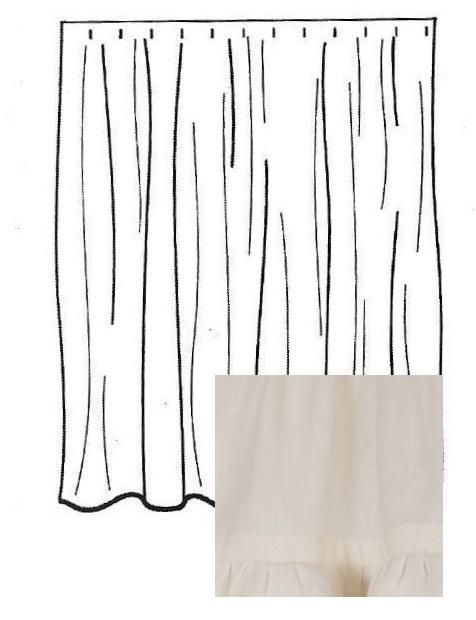 Meadowpark Shower curtain double ruffle-  Interiors by Elizabeth