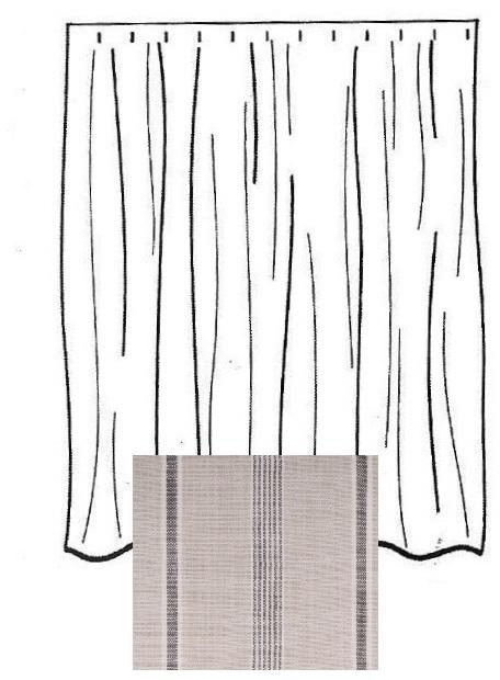 Farmhouse  Stripe Shower Curtain-  Interiors by Elizabeth