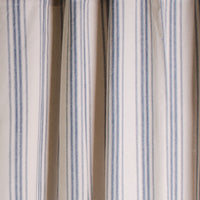 Thumbnail for Cream Colonial Blue Grain Sack Stripe Shower Curtain