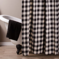 Thumbnail for Black Buttermilk Buffalo Check Shower Curtain